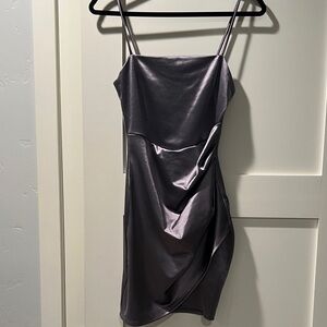 Windsor Shimmering Purpley Silver Mini Dress
